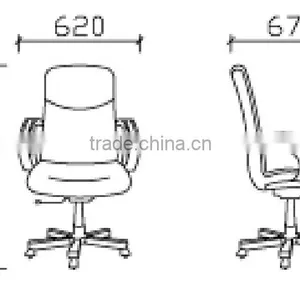 Wooden Armrest Leather Office Chairs Adjustable Armrest GZH-SJ1008AH thumbnail-4