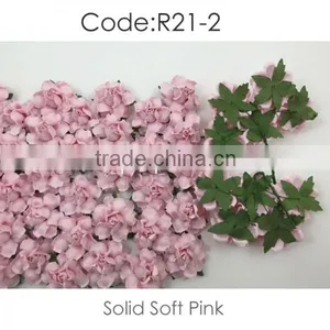 Soft Pink Handmade Mulberry Paper Flower, Wedding Party, Scrap-booking Crafts, Wholesale 21/124 thumbnail-1