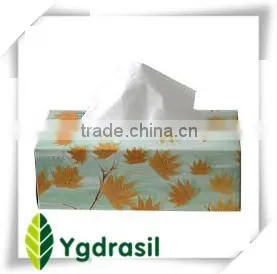 Virgin Wood Pulp Material and 2 Ply Layer Box Facial Tissue Paper thumbnail-1