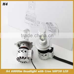 H4 9003 HB2 6000lm Headlight With XHP50 LED Car Head Lamp Styling thumbnail-1