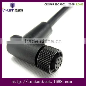 INST M12 Bend Angle 8pin Waterproof Connector thumbnail-1