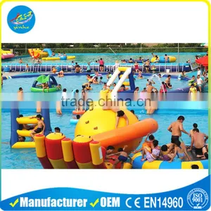 Hot Sale Giant Metal Frame Swimming Pool Water Park Inflatable Water Park thumbnail-1