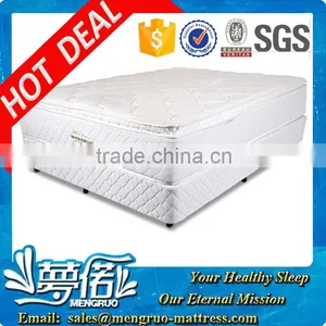 Pure White Box Spring Bonnell Coil Mattress thumbnail-1