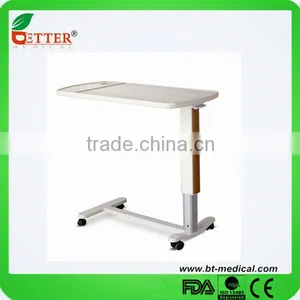 Hpspital Furniture Air Spring Hospital Bed Side Table Over Bed Table thumbnail-1