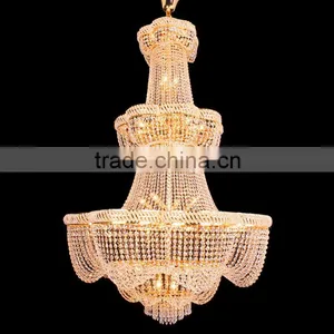 2016 Wholesale K9 Crystal Pendant Contemporary Led Chandeliers for Wedding Decoration thumbnail-1