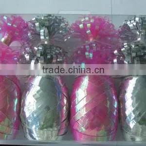 HOT SALE 12PCS Gold/Red Metallic Poly Gift Ribbons Bows Pack, Curling Ribbon Bows thumbnail-6