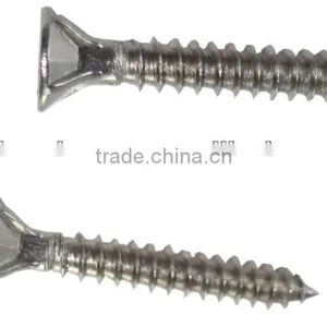 Stainless Steel Countersunk Head Ribbed Screws thumbnail-1