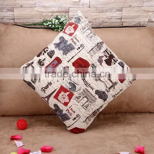 2015 Double-sided Cloth Art ZAKKA Cotton and Linen Hold Pillow British Style Cushion Cover Car Cartoon Hold Pillow thumbnail-2