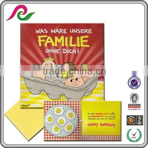 4 Color Folded Card Musical A5 Size, Good Quality Card Musical 30s thumbnail-1