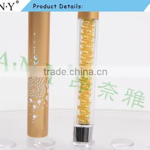 ANY Nail Art Design Care Nylon Hair French Manicure Nail Brush Gold Handle thumbnail-4