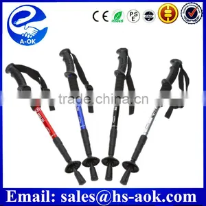 A-OK Hot Sale "T" Walking Cane Trekking Pole Telescope Hiking Stick Mountaineering Climb Ultralight Nordic Walking Stick Quality Choice thumbnail-1
