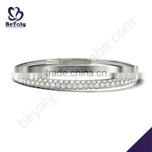 Wholesale Silver Exquisite Crystal Bangle thumbnail-1