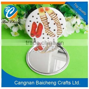Promotion Custom Tin Pocket Mirror Round Cosmetic Mirror thumbnail-1