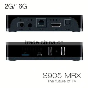 DDRIII 2G RAM 16G EMMC Flash Amlogic S905 Quad Core Android Smart tv Support 1000Mbps Ethernet 4K Quad Core tv Box thumbnail-2