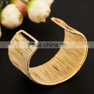 2016 Silver Stainless Steel Open Cuff Bangle Bracelets for Women Girls Jewelry thumbnail-2