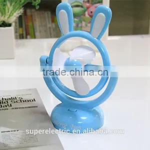 High Quality Cute Design Cartoon Usb Fan Wholesale Cheap Portable Plastic Mini Usb Fan thumbnail-1
