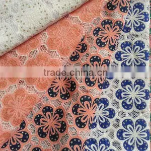 New Arrival YH003# Lace Fabric / High Quality Burning Flower Lace Fabric / New Design Garment Cloth Lace Fabric thumbnail-2