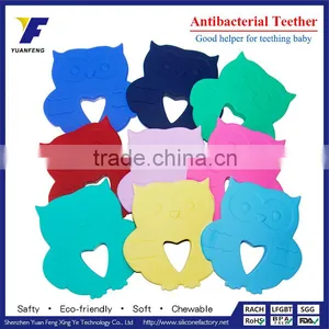 Cute Owl Shape Kids Chew Toys Silicone Baby Teething Pendant Supplies thumbnail-4