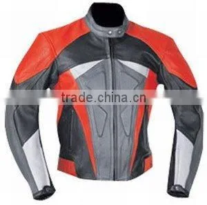 DL-1223 Ladies Motorbike Leather Jacket , Leather Motorbike Racing Jacket thumbnail-1