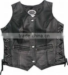 DL-1584 Leather Vests thumbnail-1
