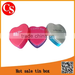 Fashion Heart Shape Chocolate Tin Box thumbnail-1