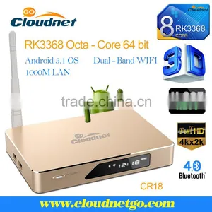 Top Ten Manufacture for Wholesale RK3368 Octa-core 64 Bit Android TV Box thumbnail-2