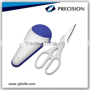 8-1/4'' Pinking Kitchen Scissors With Holder thumbnail-1