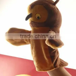 Chinese Factory Cheap Hand Puppet Baby Toy/ Animal Owl Hand Puppets for Sale thumbnail-2