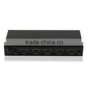 Sound Quality 4 Ports Hdmi Splitter 1x4 With IR Support 1080P 3D thumbnail-2