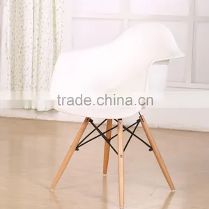 Famous Wood White Plastic Room Wholesale Armchair Replica PW007 thumbnail-2