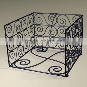 Metal Antique Mesh Napkin Basket thumbnail-1