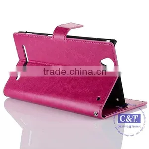 C&T Genuine Leather Stand Case for Sony T2 Ultra D5303 D5306 / Ultra Dual D5322 thumbnail-5