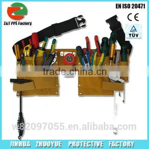 New 10 Pocket Pouch Tool Waist Belt Bag Electrician Carpenter Contractor Construction thumbnail-1