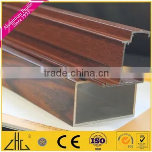6063 Wood Grain Aluminum Alloy Extrusion for Window Series to Construction thumbnail-3