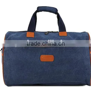 Customize Fashion Men's Vintage Canvas Duffle Shoulder Bags Handbag Travel Gym Sports Bags thumbnail-2