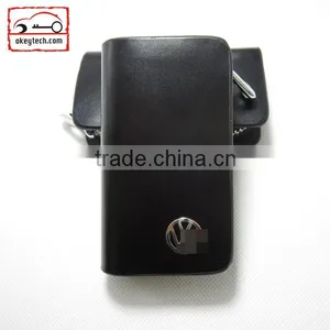Okeytech Car Key Wallet VW Key Wallet With Chain for Leather Car Key Wallet thumbnail-1