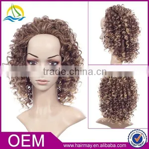 Afro Kinky Box Braid Wig Indian Women Hair Artificial Wig Synthetic Lace Front Wig thumbnail-1