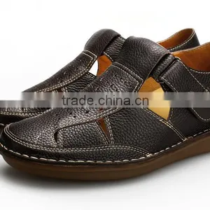 2015 Italian Handmade Men Leather Sandals thumbnail-4