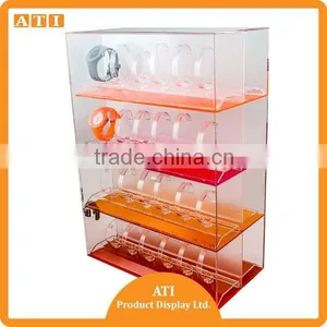 Wholesale and Custom Acrylic Watch Display Showcase thumbnail-1
