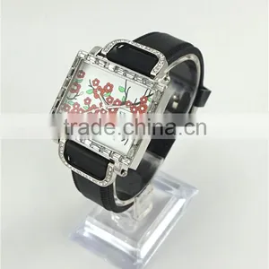New Style Ladies Silicone Wristwatch Square Cse Muticolors Unisex Watches thumbnail-1
