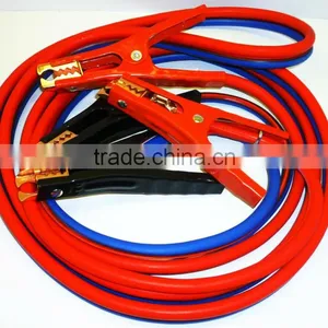 SUPER HEAVY DUTY 500 Amp 6 Gauge No Tangle Battery Booster Cables 12 Feet With FREE Travel Case Jumper Cables Extra Long 12ft thumbnail-1