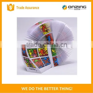 4 Sides Printing Talk Deisgn Tear off Spiral Paper Notepad Cube thumbnail-5