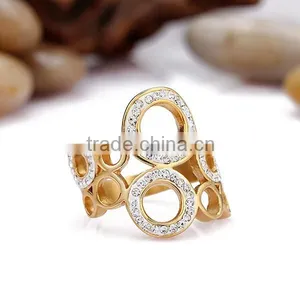 Gold Plated Bronze Finger Ring Designs for Girls thumbnail-2