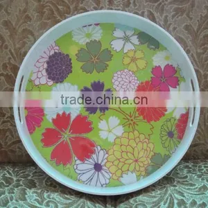 100%melamine Round Tray thumbnail-3