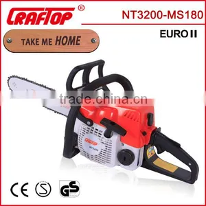 Gasoline Powered Fuel Effecient 32 cc Chain Saw MS180 for Home Use CE Certified thumbnail-1