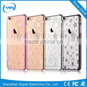 Hot Selling Electroplating Star LOGO Back Case Cover For Iphone 6 6S 6 Plus 6S Plus thumbnail-1