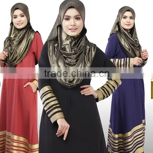Long Dress Abaya Dubai Women Malaysia Dress Muslim Maxi Dress thumbnail-1