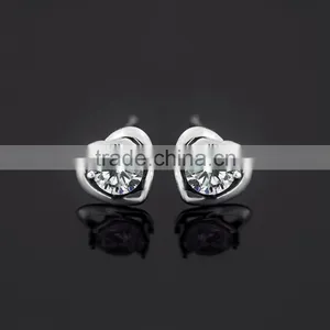2015 Fashion Earring , Hot Colorful Heart Earring Stud Earring thumbnail-3