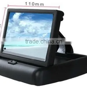 Widescreen 4.3inch Folding Motorized Car Lcd Monitor Mini tv thumbnail-4