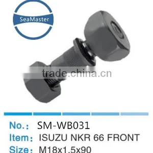 High Strenth Alloy Wheel Bolt With Nut M18*1.5*90mm for Trucks and Autos thumbnail-1